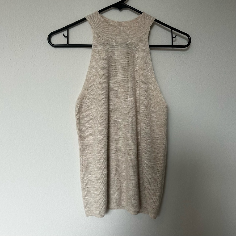 Beige Knit Tanktop